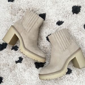 Dolce Vita Caster H2O Booties in Dune Suede 7.5